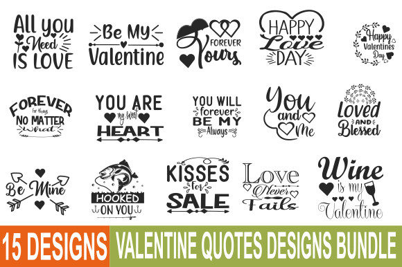Download Valentines Quotes Designs Bundle - Valentines quotes Collection