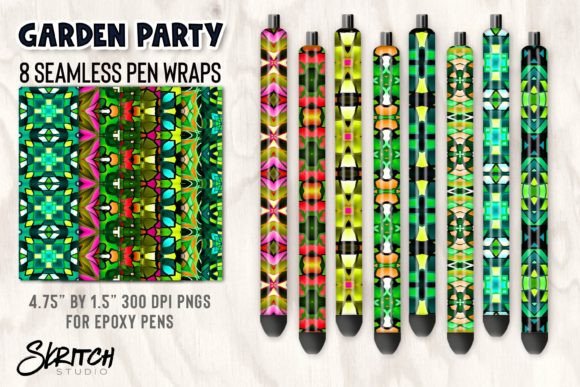 Download Garden Party Seamless Epoxy Pen Wraps - Epoxy pen wraps Collection