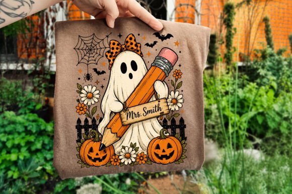 Download Custom Floral Halloween Teacher Png - Custom Collection