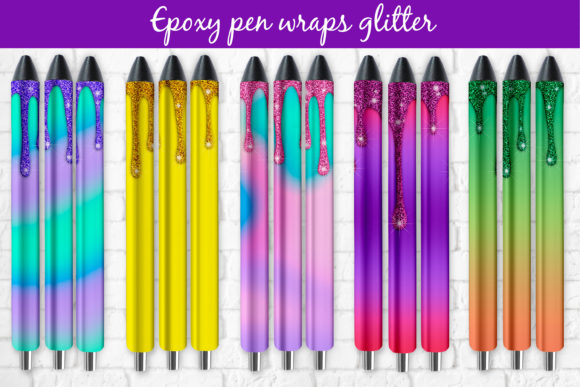 Download Epoxy Pen Wraps Sublimation Glitter Drip - Epoxy pen wraps Collection