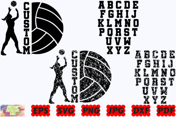 Download Volleyball Custom SVG | Custom SVG | PNG - Custom Collection